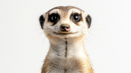 Charming mammal with playful expression, showcasing its curious nature. This adorable creature captivates with its bright eyes and engaging demeanor