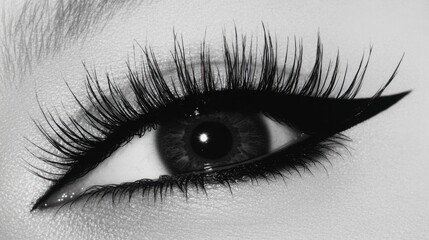 Fototapeta premium Captivating Close-Up of a Daring Eye Makeup Look