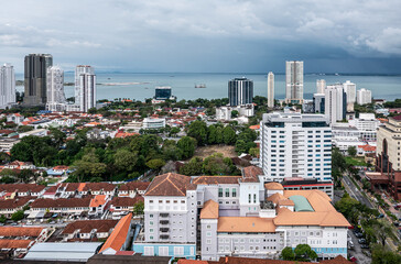 Architecture buildings Penang malaysia houses street views