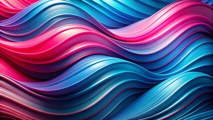 Colorful Abstract Wavy Background in Blue and Pink - Vibrant Digital Artwork for Use in Modern Design, Marketing, and Creative Projects, Suitable for Wallpapers, Banners, and More