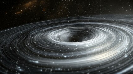 Exploring the swirling galaxy of thousands of stars outer space digital art cosmic environment wide-angle perspective celestial wonders