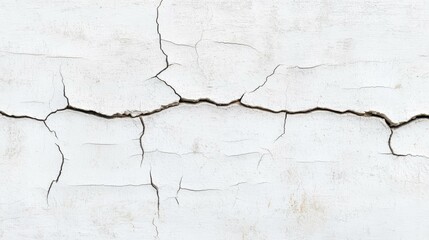 Fototapeta premium Discover the aesthetic of weathered gray walls with artistic cracks, showcasing urban decay in a clean, grunge background.