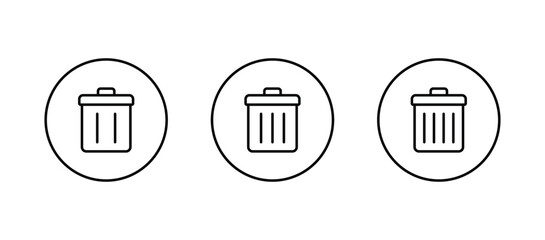 trash can icon vector. trash can symbol icon	