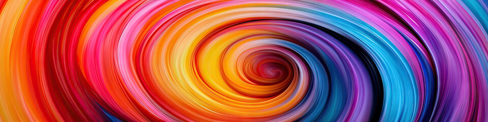 Vibrant Vortices of Color: Abstract swirls of vivid hues dance against a black background.