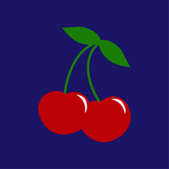 Cherry vector design icon symbol