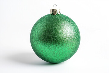 Sparkling green ornament for Christmas tree