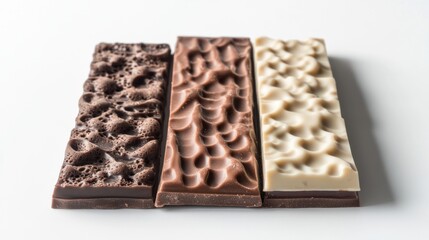 Gourmet Chocolate Bars: Dark, Milk, and White Chocolate Delights