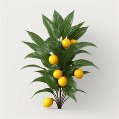 Lemon Tree Illustration - The Vibrancy of Nature's Beauty