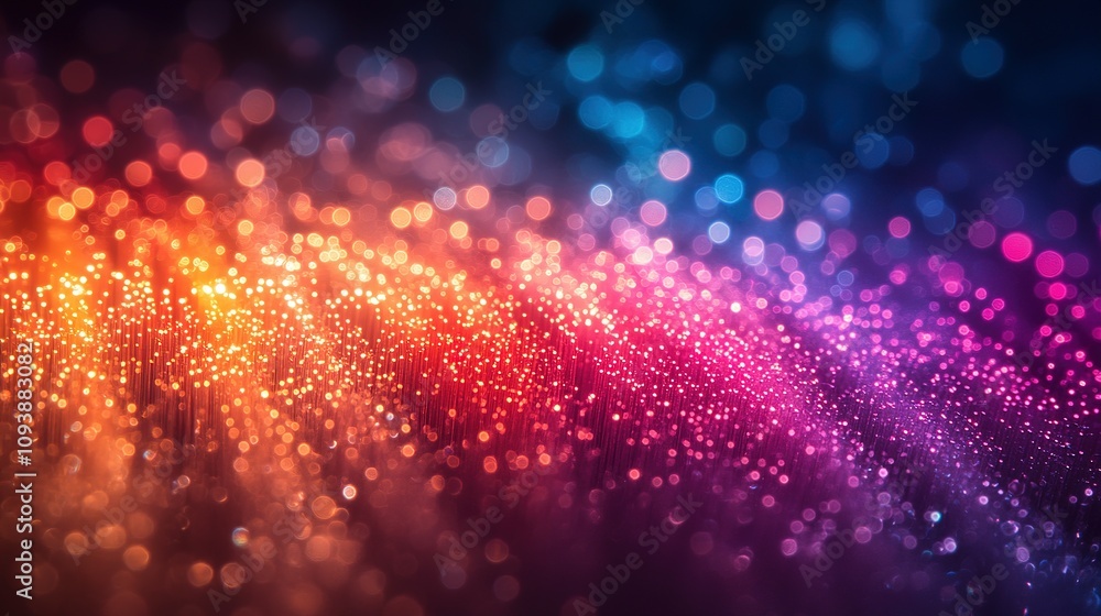 Poster abstract colorful lights bokeh background image