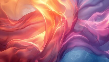Retro Gradient Background with Soft Curves and Subtle Colors
