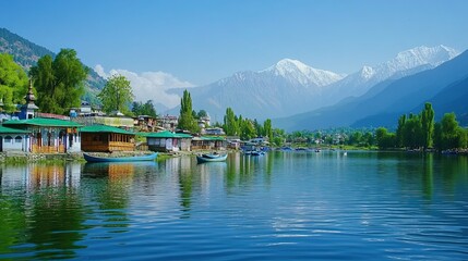 Fototapeta premium Mlountains and Kashmir and india -