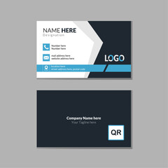 Creative business card design. Simple and clean business card template.