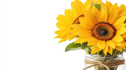 Fototapeta premium Bright Sunflower Bouquet Close-Up Display