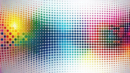 Futuristic Monochrome Halftone Dots Background for Big Data and AI Concepts with Copy Space for Digital Interface and Technology Designs