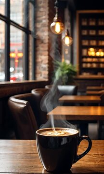 Matte Mug by Sunlit Caf&eacute; Window