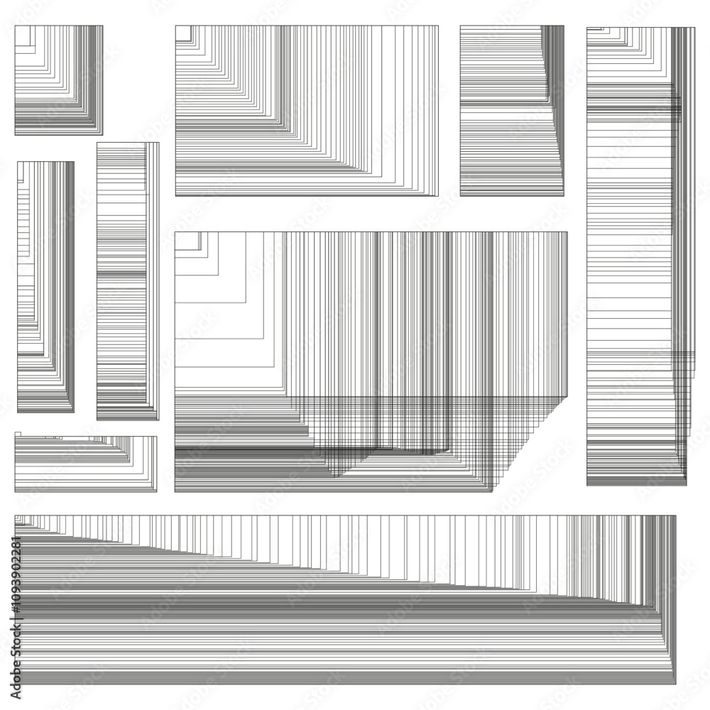 Poster abstract line pattern. geometric stripes vector. vertical line elements. black and white layout.