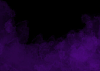 Purple smoke on black background