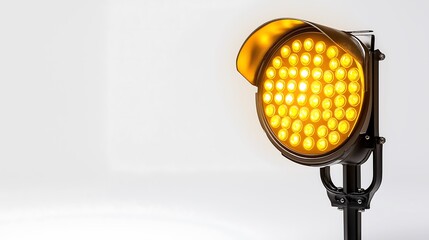 Bright Amber LED Warning Light  Industrial Safety Beacon