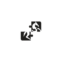 Print Abstract minimalist Fayel Horse logo