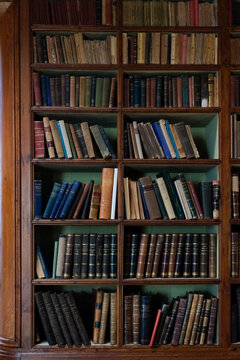 Coimbra, Portugal. Quinta das Lagrimas. Interior old library.