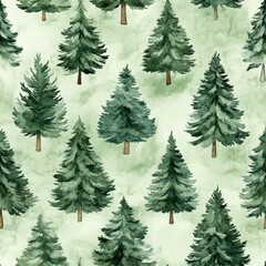 Obraz premium Christmas Tile Pattern Graphic Element Texture Fir Candy Box Ornament Lineart Cartoon Design 