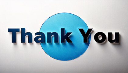 Text "Thank you" With a simple but beautiful background showing gratitude. Clean white, black or dark blue background.