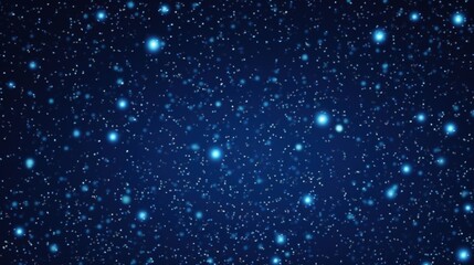 Fototapeta premium Stunning Night Sky with Sparkling Stars in Deep Blue Background, Perfect for Use in Various Design Projects Illustrating Cosmos and Universe Themes