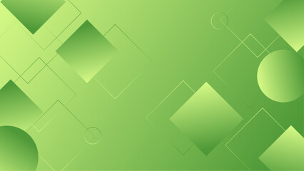 Abstract green geometric background