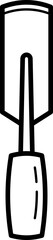 trowel construction tool outline illustration