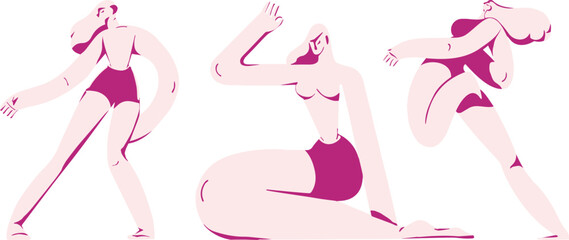 Woman Empowerment Isolated Illustration Collection