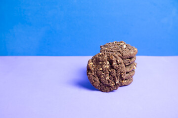 Pile of cereal cookies