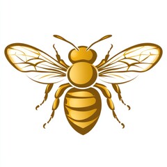 Golden Bee Illustration
