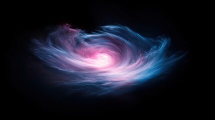 Fototapeta premium colorful abstract swirl in space with vibrant hues and dynamic movement