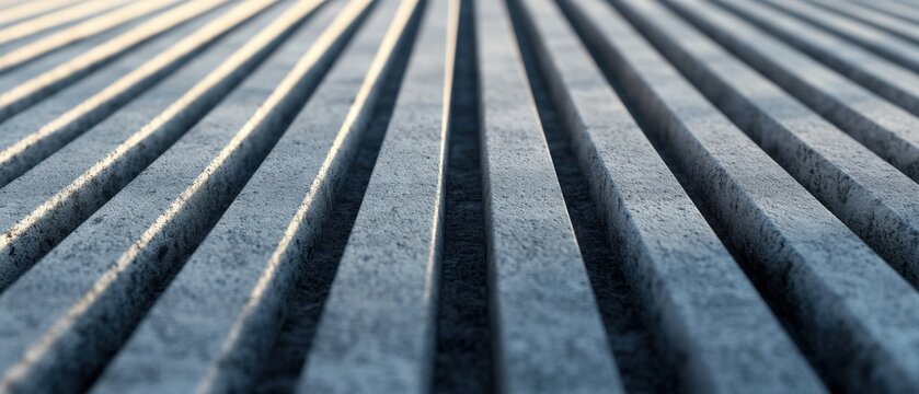 close-up of textured metal surface with parallel lines