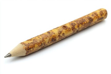 Rustic Wooden Pencil with Unique Textured Surface