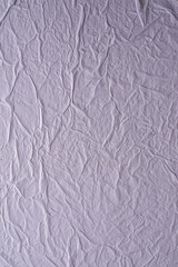 white crumpled and creased glued wrinkled paper poster texture background