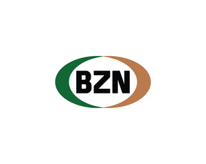 BZN logo design vector template. BZN