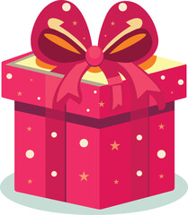 Gift box vector illustration with white background