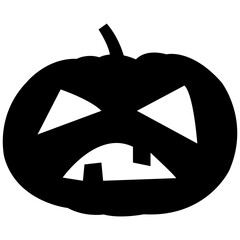 Pumpkin silhouettes. Pumpkins icons. Vector halloween pumpkin silhouette.