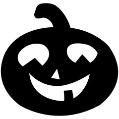 Pumpkin silhouettes. Pumpkins icons. Vector halloween pumpkin silhouette.