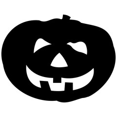 Pumpkin silhouettes. Pumpkins icons. Vector halloween pumpkin silhouette.