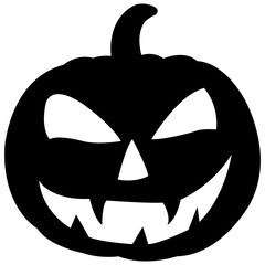 Pumpkin silhouettes. Pumpkins icons. Vector halloween pumpkin silhouette.