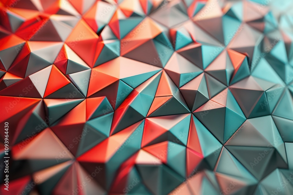 Poster polygon texture abstract background 3d rendering