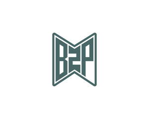 BZP logo design vector template. BZP