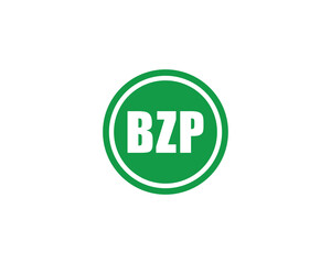 BZP logo design vector template. BZP