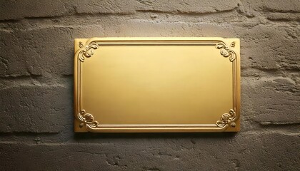 blank bronze copper plaque award medal frame design asset with room for copy or text