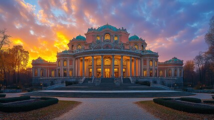 Fototapeta premium Grand Palace at Sunset