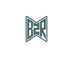 BZR logo design vector template. BZR