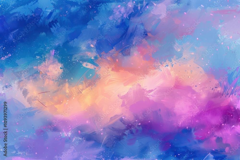 Poster sky with abstract patterns background