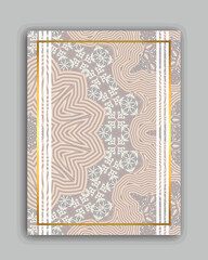 invitation card with mandala motif